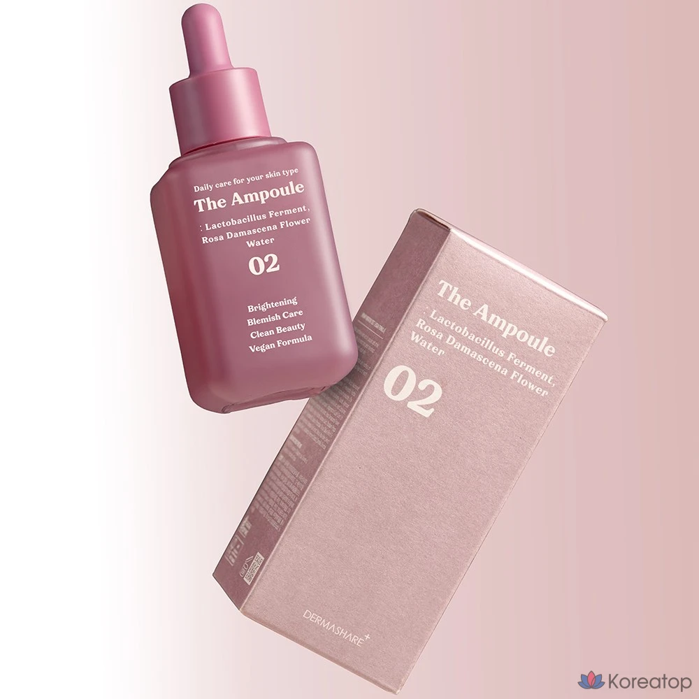 Сыворотка Dermashare The Ampoule Vegan Lactobacillus Damask Rose Flower Water, 60 мл, 1 шт.