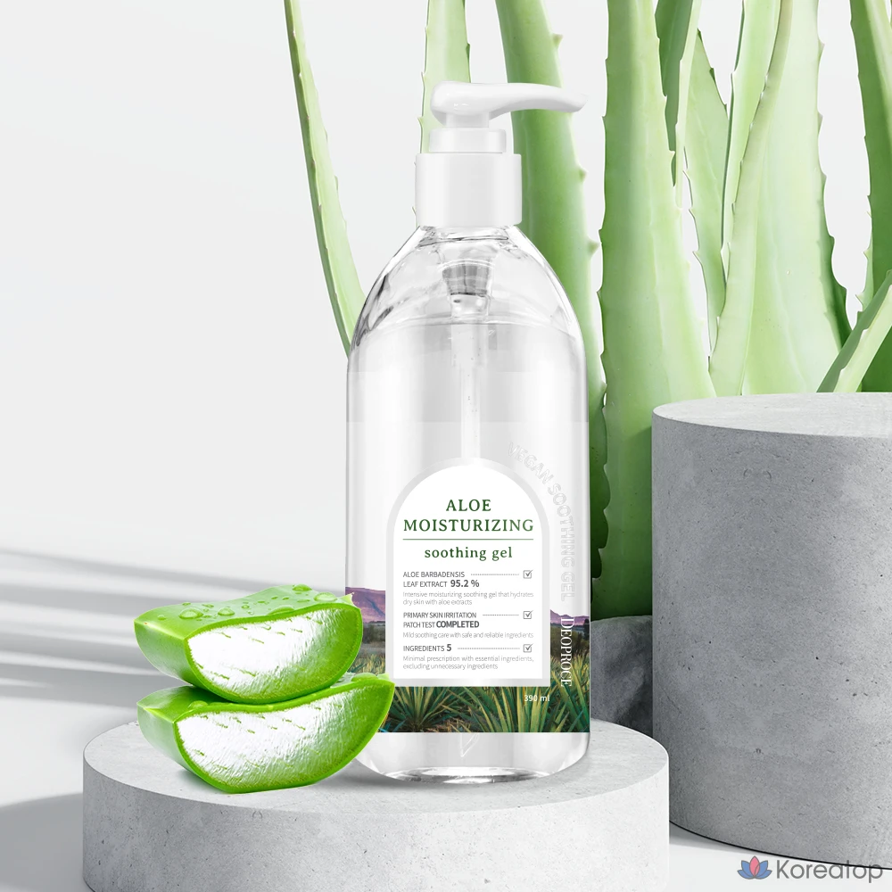 Гель для лица Deoproce Aloe Moisturizing Soothing Gel, 390 мл, 1 шт.