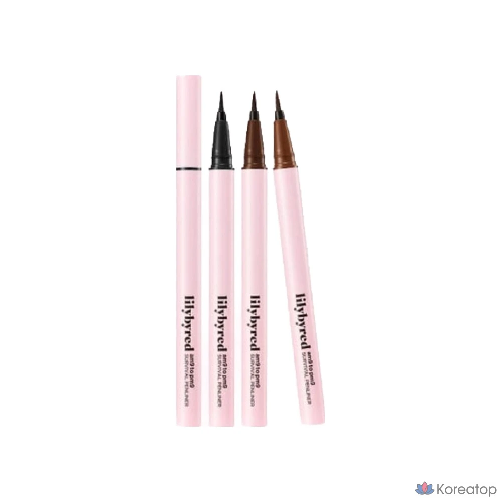 Подводка для глаз Lilybyred 9to9 Survival Pen Liner, оттенок Matte Brown, 0.6 г, 1 шт., фото 4