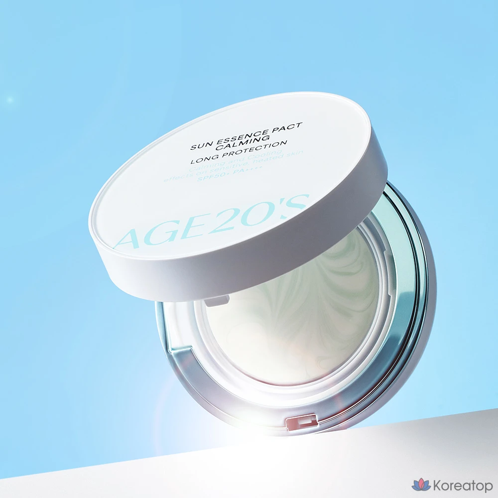 Кушон AGE 20S Sun Essence Pact Calming Long Protection SPF50+ PA++++, 12.5 г, 1 шт.