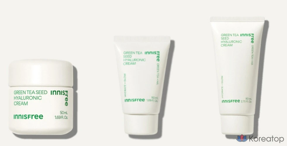 Крем Innisfree Green Tea Seed Hyaluronic Acid Cream, 80 мл, 1 шт., фото 6
