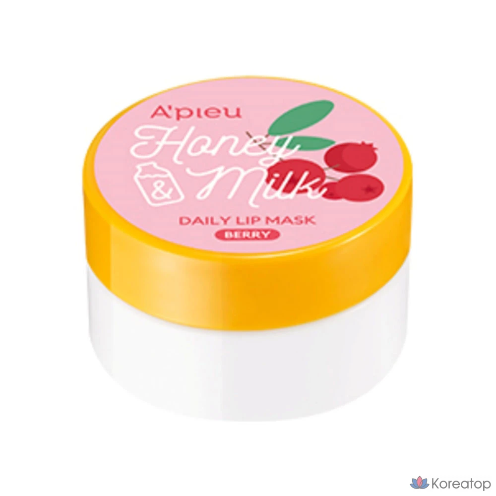 Бальзам для губ A'Pieu Honey &amp; Milk Daily Lip Mask, оттенок Berry, 6 г, 1 шт.