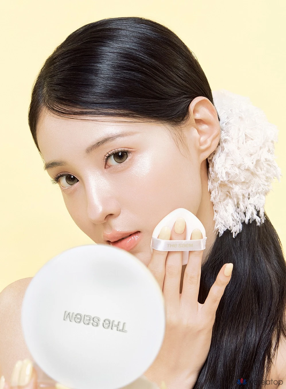 Кушон The Saem Skin Perfection Glutathione Toning Cushion, оттенок 23W Rich Beige, 12 г + 12 г, 1 шт., фото 8