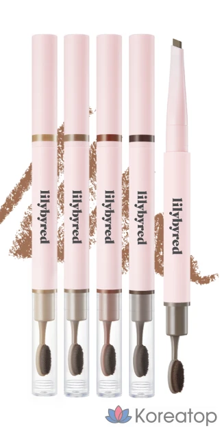 Карандаш для бровей Lilybyred Hard Flat Eyebrow Autopencil, оттенок 04 Dark Brown, 0.17 г, 1 шт., фото 2