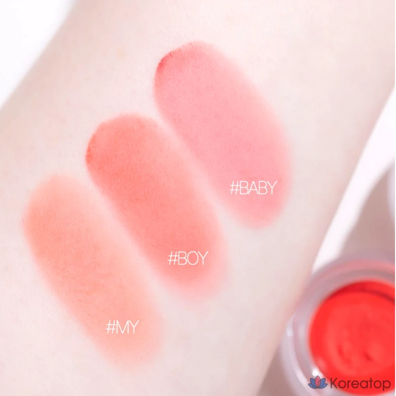 Бальзам для губ и щек fwee Lip & Cheek Pudding Pot, оттенок MV03 Baddie, 1 шт., фото 7