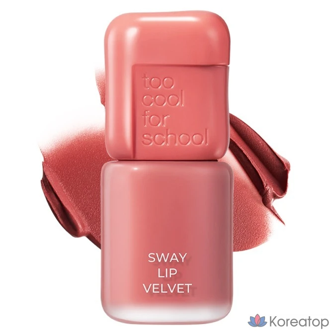 Тинт для губ Too Cool For School Sway Velvet Lip Tint, оттенок 06 Red Way, 1 шт.