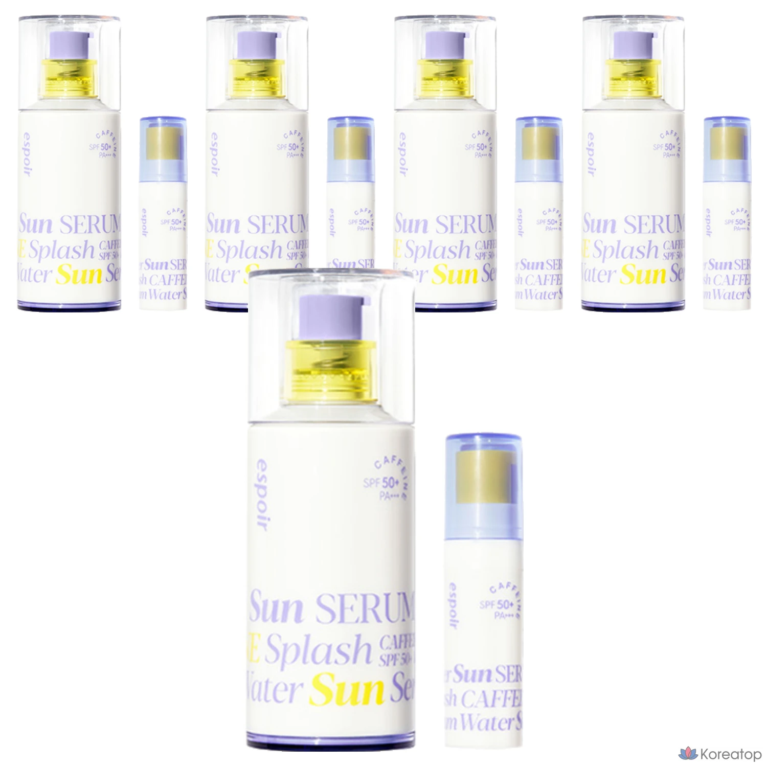 Солнцезащитный крем Espoir Water Splash Sun Serum SPF50+ PA+++, 50 мл + 5 мл, 5 шт.