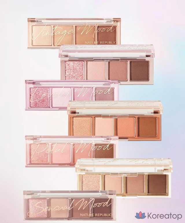 Палитра для макияжа Nature Republic Daily Basic 4 Palette, оттенок 05 Peach Pink, 1 шт., фото 9