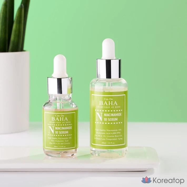 Сыворотка Cos De Baha Niacinamide 10% Zinc 1% Serum, 30 мл, 1 шт.
