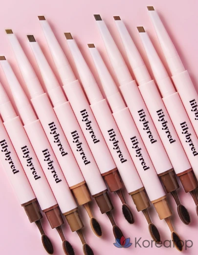 Карандаш для бровей Lilybyred Hard Flat Eyebrow Autopencil, оттенок 04 Dark Brown, 0.17 г, 1 шт., фото 3
