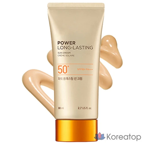Солнцезащитный крем The Face Shop Natural Eco Power Long Lasting Sun Cream SPF50+ PA+++, 80 мл, 1 шт.