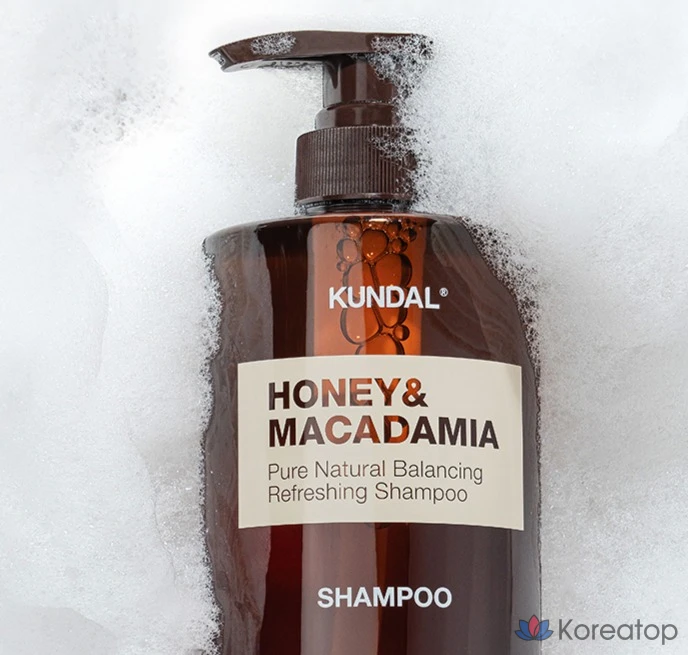 Шампунь Kundal Honey & Macadamia Nature Shampoo, аромат White Musk, 1.058 л, 1 шт., фото 6