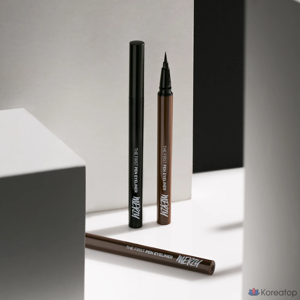 Подводка для глаз MERZY The First Pen Eyeliner, оттенок Brownie, 0.5 г, 1 шт.