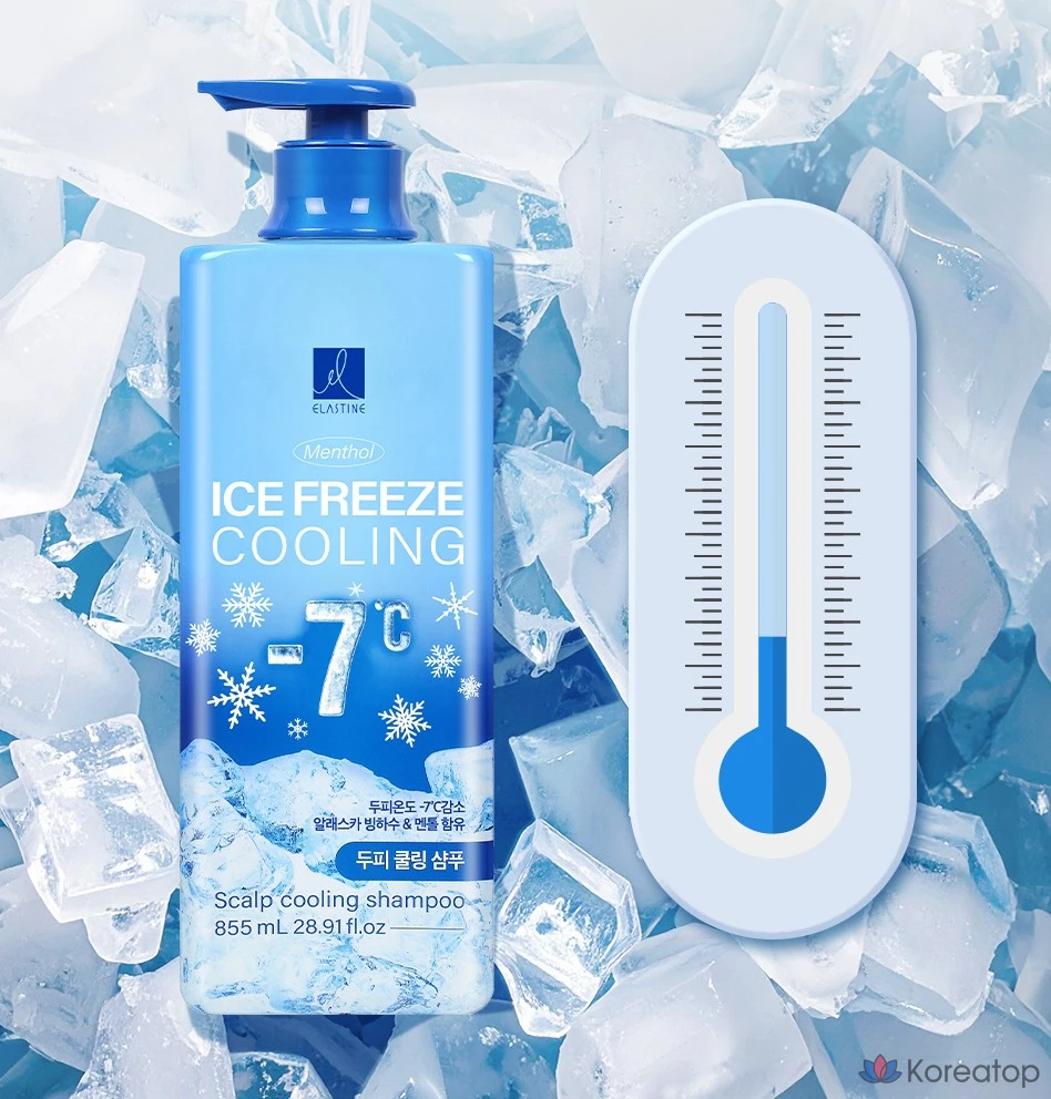 Шампунь Elastine Ice Freeze Scalp Cooling Shampoo Menthol, 855 мл, 1 шт.