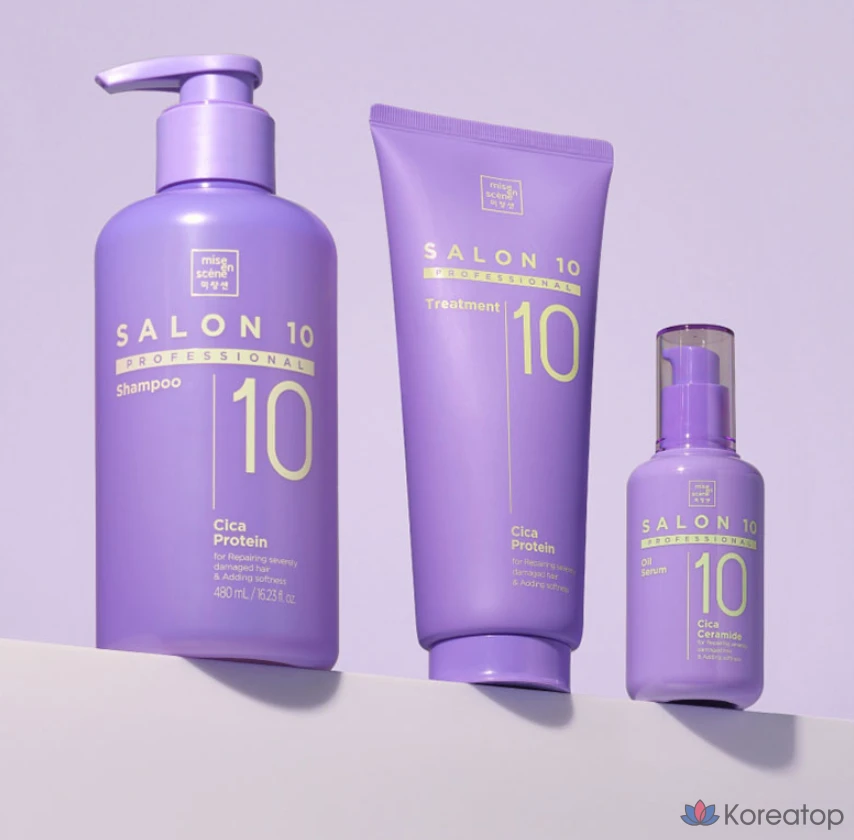 Кондиционер для волос Mise en Scene Salon 10 Professional Cica Protein Treatment, 215 мл, 1 шт.
