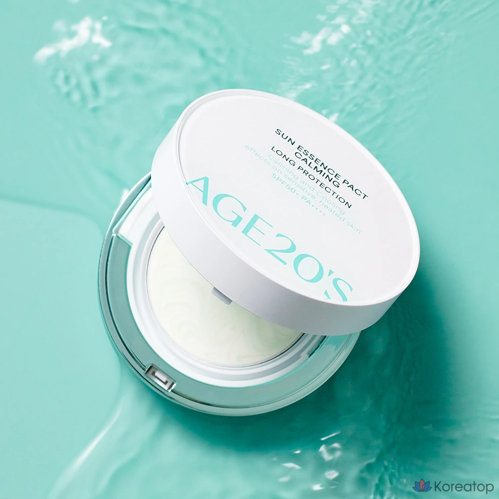 Кушон AGE 20S Sun Essence Pact Calming Long Protection SPF50+ PA++++, 12.5 г, 1 шт.