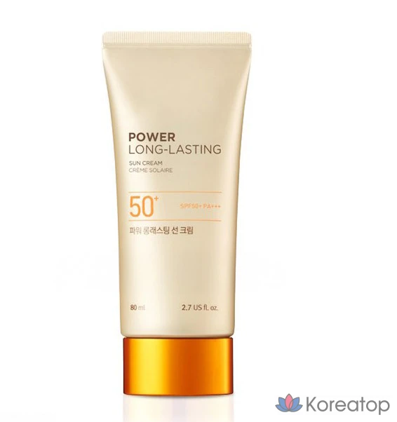 Солнцезащитный крем The Face Shop Natural Eco Power Long Lasting Sun Cream SPF50+ PA+++, 80 мл, 1 шт., фото 2