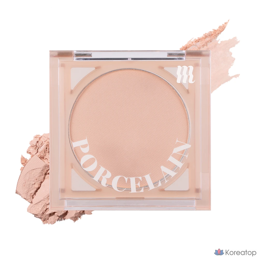 Румяна MERZY Porcelain Cheek Blusher, оттенок Mono Beige, 4.2 г, 1 шт.