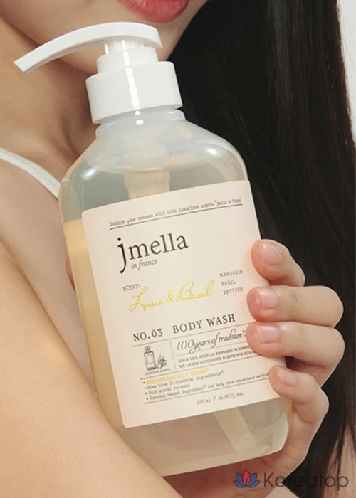 Гель для душа Jmella In France Lime & Basil Body Wash, Basil Citrus, 1 л, 1 шт., фото 8