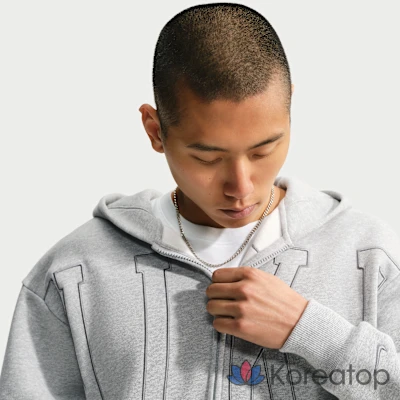 Худи на молнии мужской Nike Solo Fleece Loose Full-Zip Hoodie, фото 3