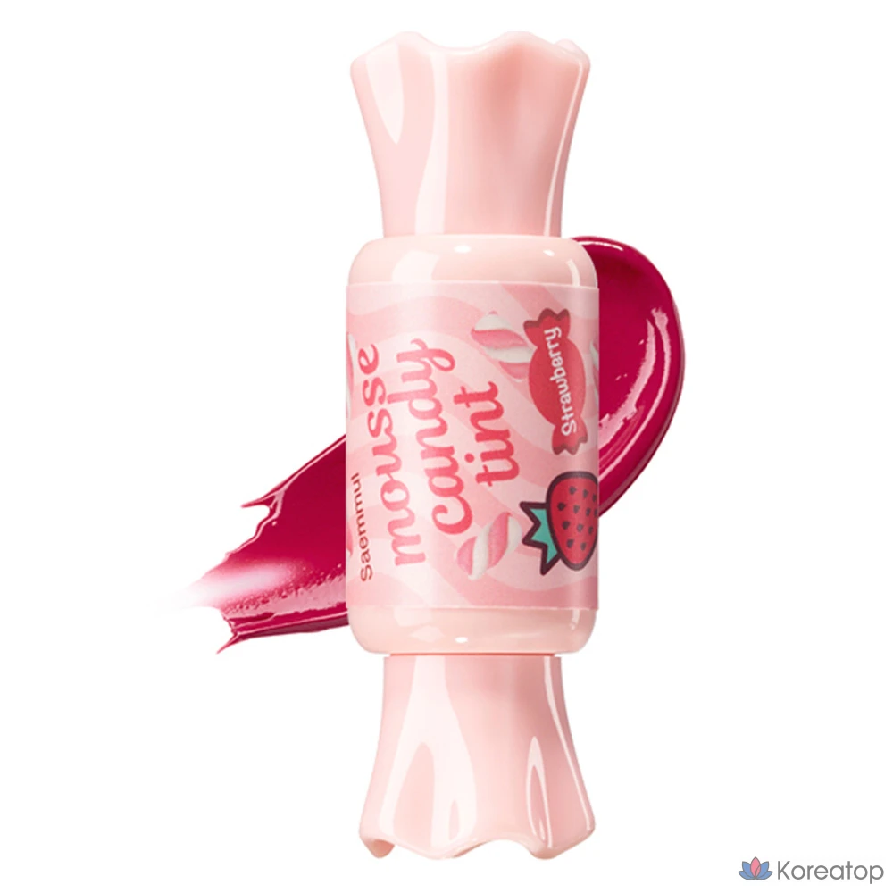 Тинт для губ The Saem Saemmul Mousse Candy Tint, оттенок 02 Strawberry Mousse, 8 г, 1 шт.