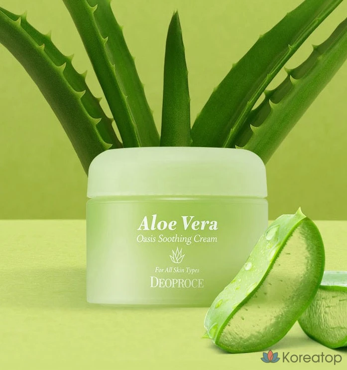 Крем Deoproce Aloe Vera Oasis Soothing Cream, 50 г, 1 шт.