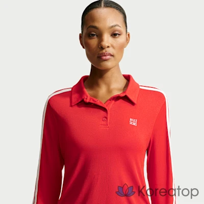 Поло женское Nike Skims Stretch Knit Long Sleeve Polo Top
