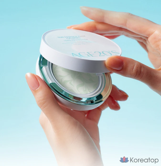 Кушон AGE 20S Sun Essence Pact Calming Long Protection SPF50+ PA++++, 12.5 г, 1 шт.