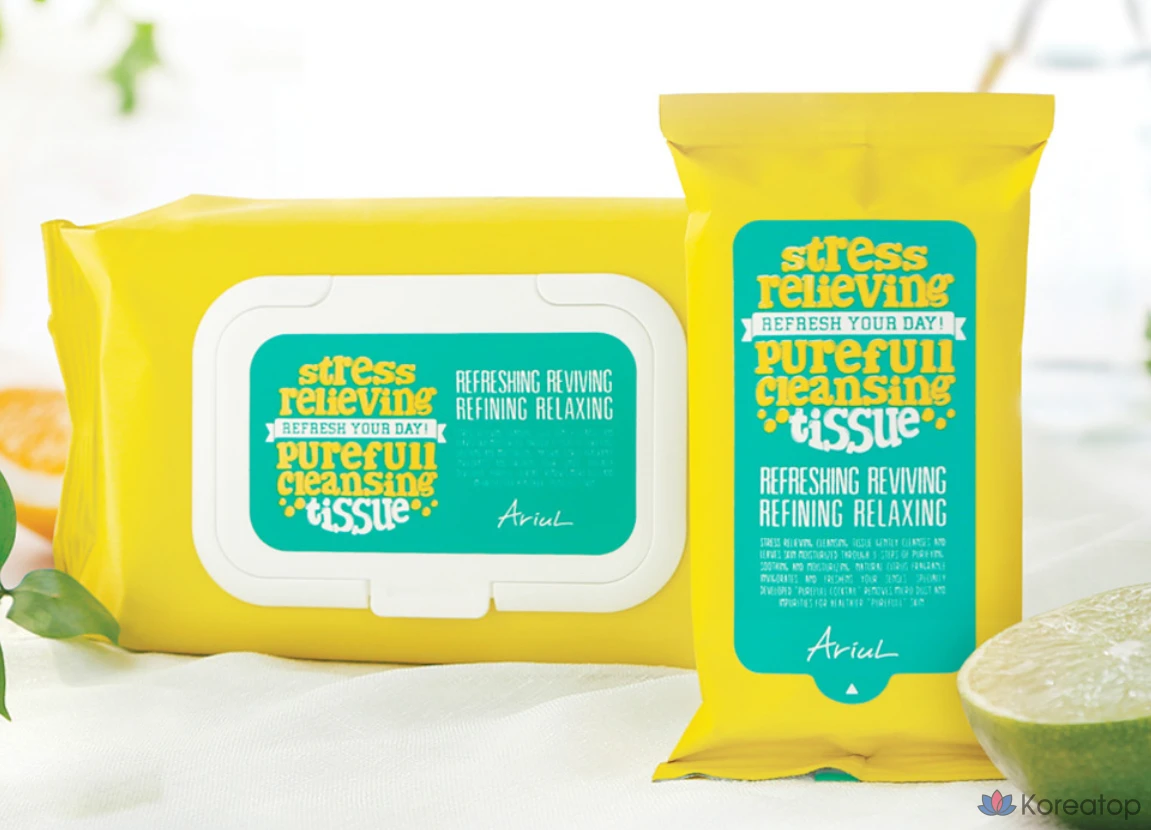 Очищающие салфетки для лица Ariul Stress Relieving Purefull Cleansing Tissue, 80 шт.