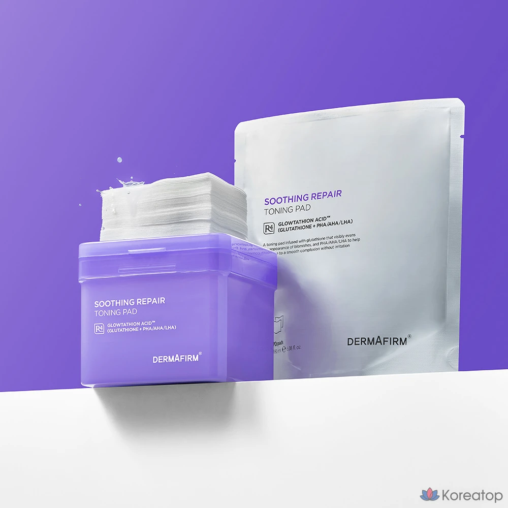 Тонер-пэды Dermafirm Soothing Repair Toning Pad R4 Refill, 180 мл, 70 шт.