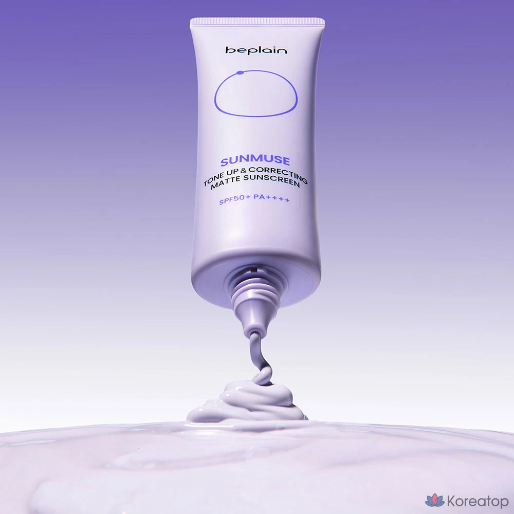 Солнцезащитный крем Beplain Sunmuse Tone Up &amp; Correcting Matte Sunscreen SPF50+ PA++++, 50 мл, 1 шт.