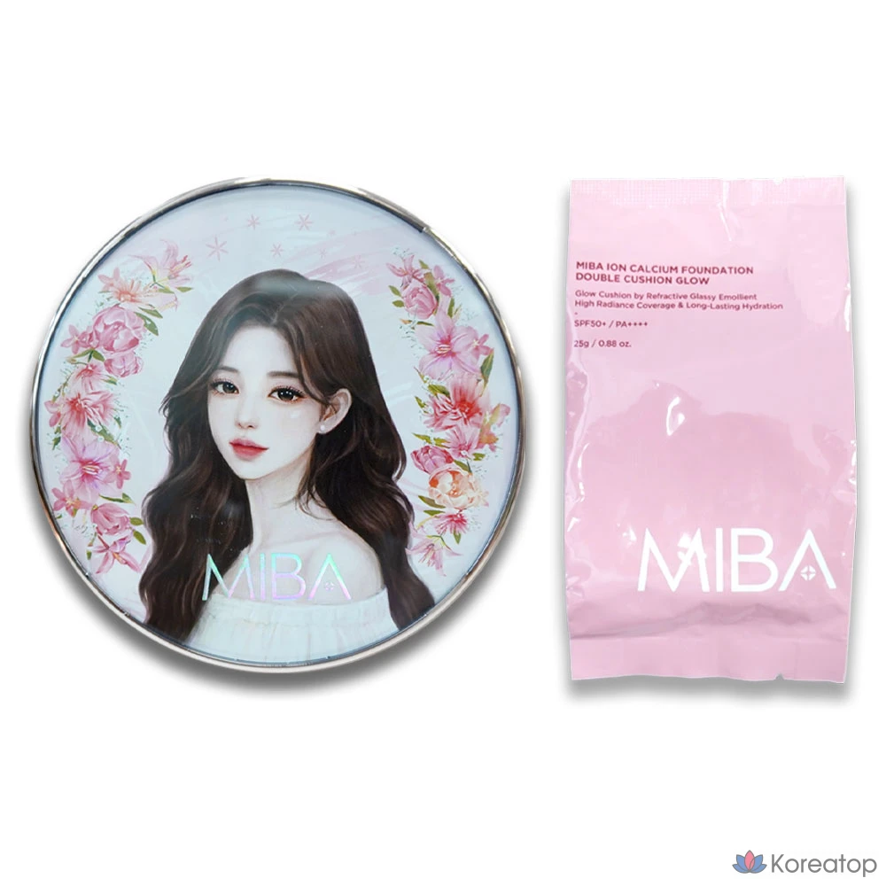 Кушон MIBA Big Cushion Season 3 Foundation Double Cushion Glow, оттенок 23, 25 г + 25 г, 1 шт.
