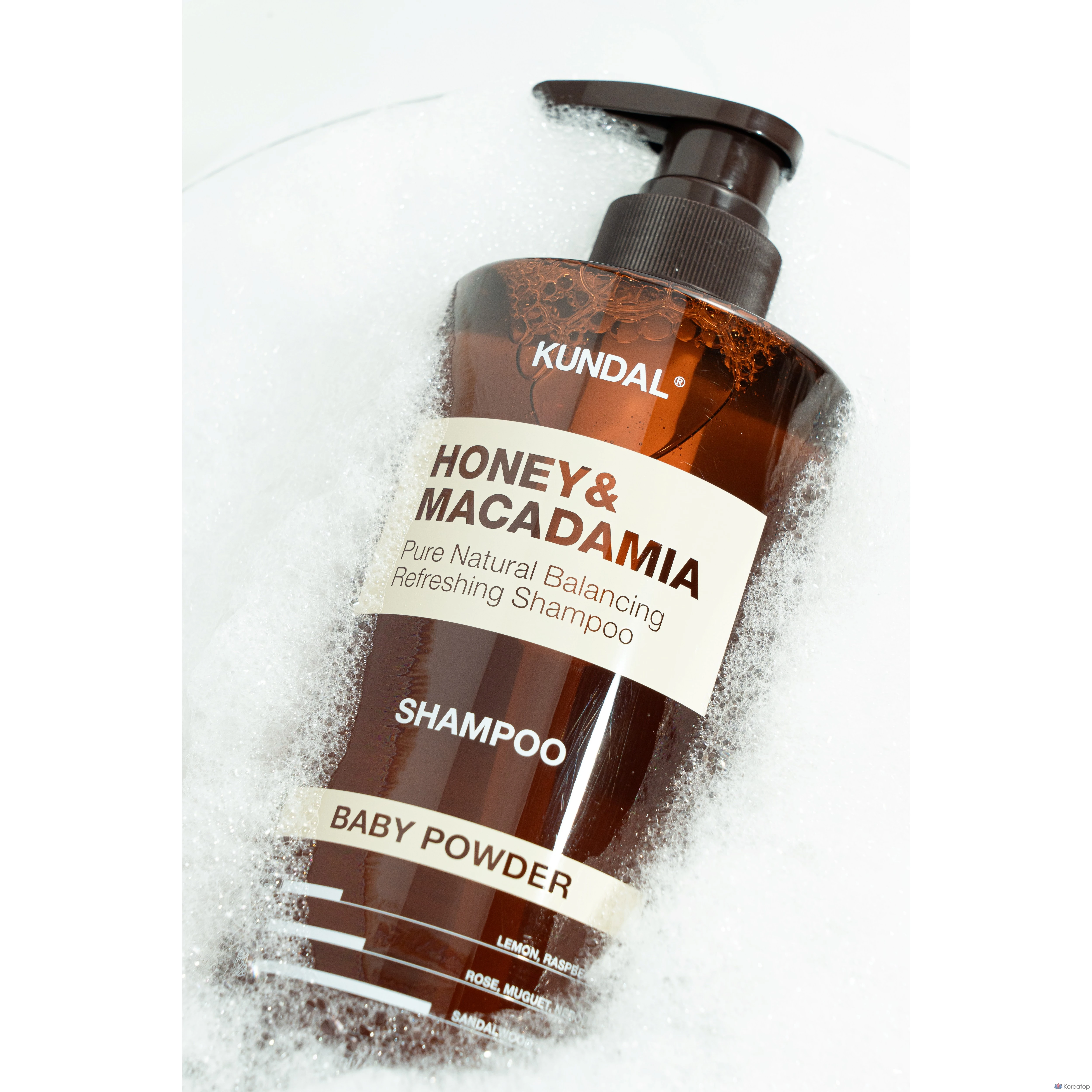 Шампунь Kundal Honey & Macadamia Nature Shampoo, аромат Blanc, 1.058 л, 1 шт., фото 4