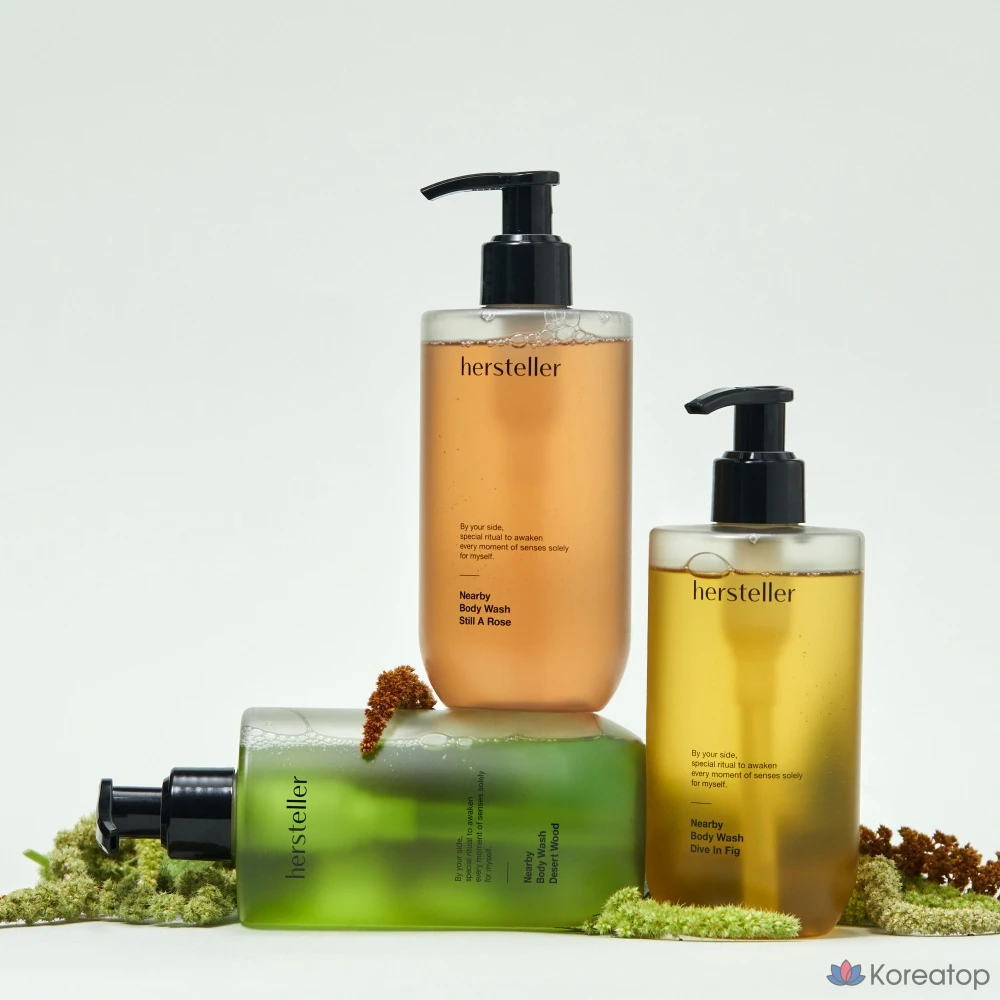 Гель для душа Hersteller Nearby Steel A Rose Body Wash, аромат свежей розы, 300 мл, 1 шт.