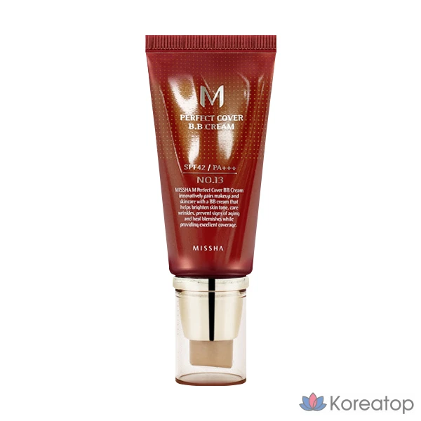 ВВ-крем Missha M Perfect Cover BB Cream SPF42 PA+++, оттенок 21, 50 мл, 1 шт.