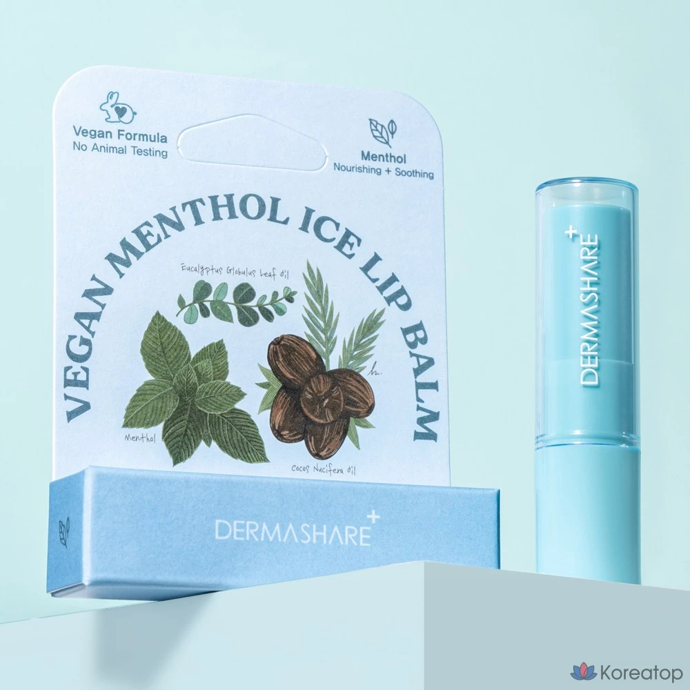 Бальзам для губ Dermashare Menthol Ice Lip Balm, 3.7 г, 1 шт.