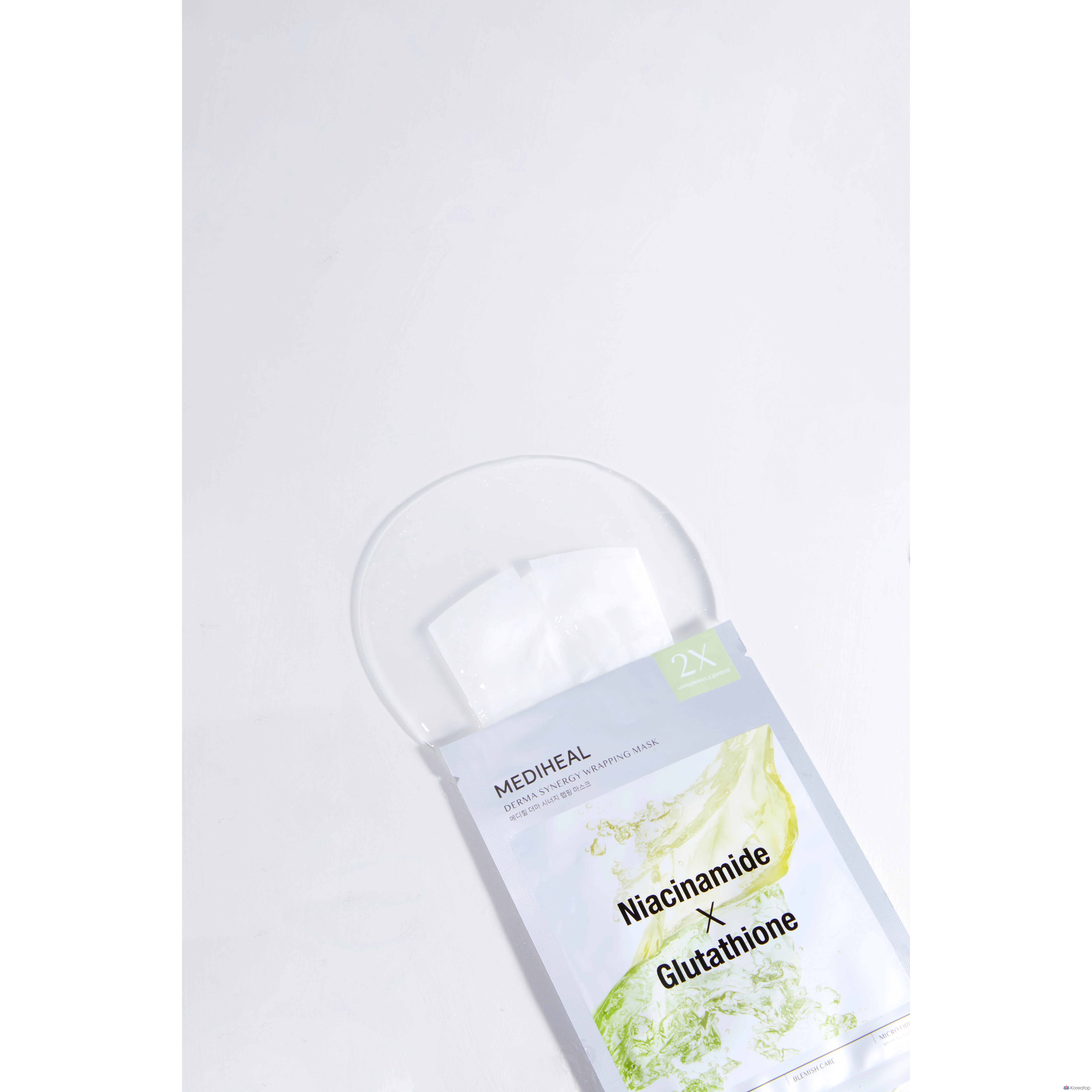 Тканевая маска для лица MEDIHEAL Derma Synergy Wrapping Mask Blemish Glow, 30 шт.