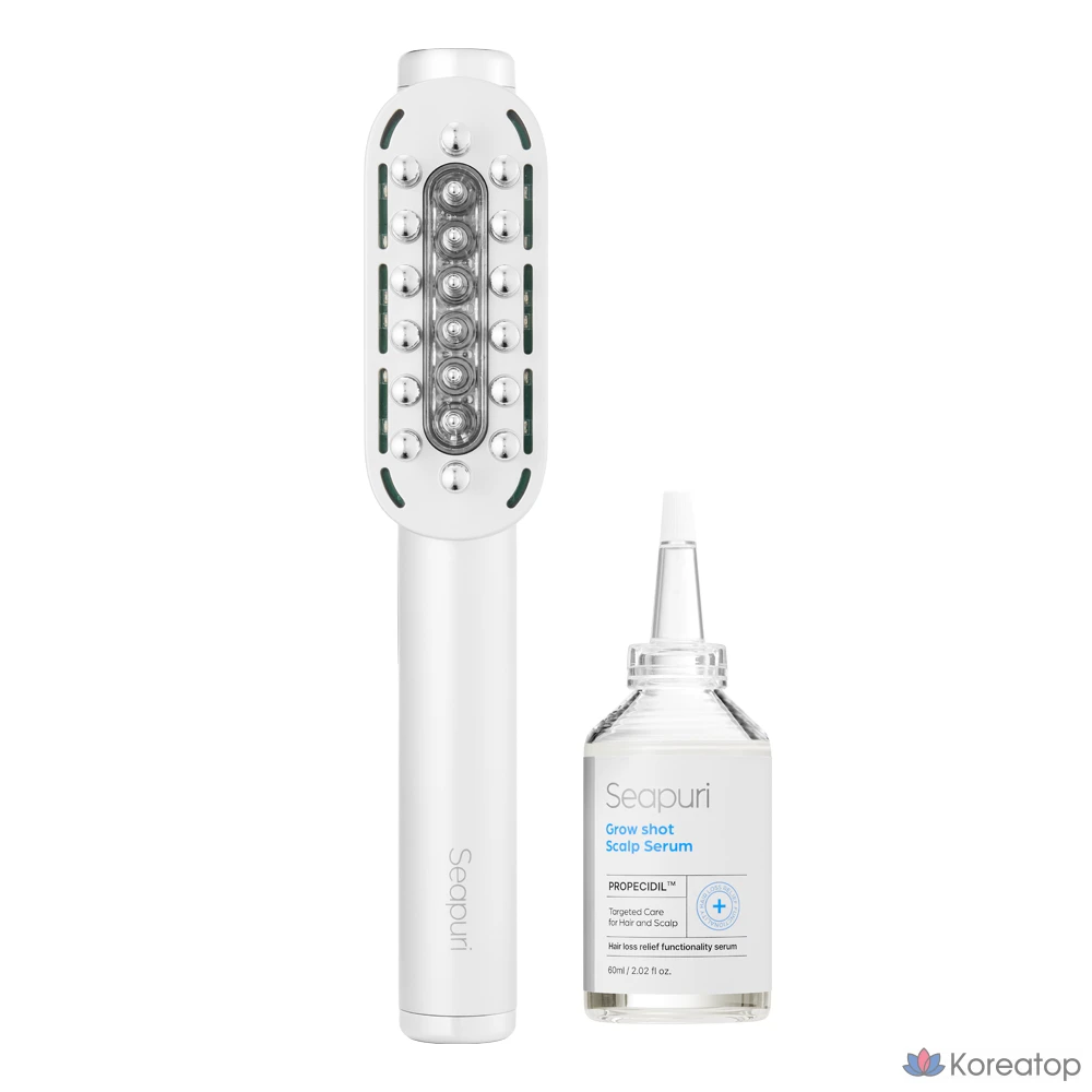 Массажер для кожи головы Seapuri Grow Shot EMS, 1 шт.