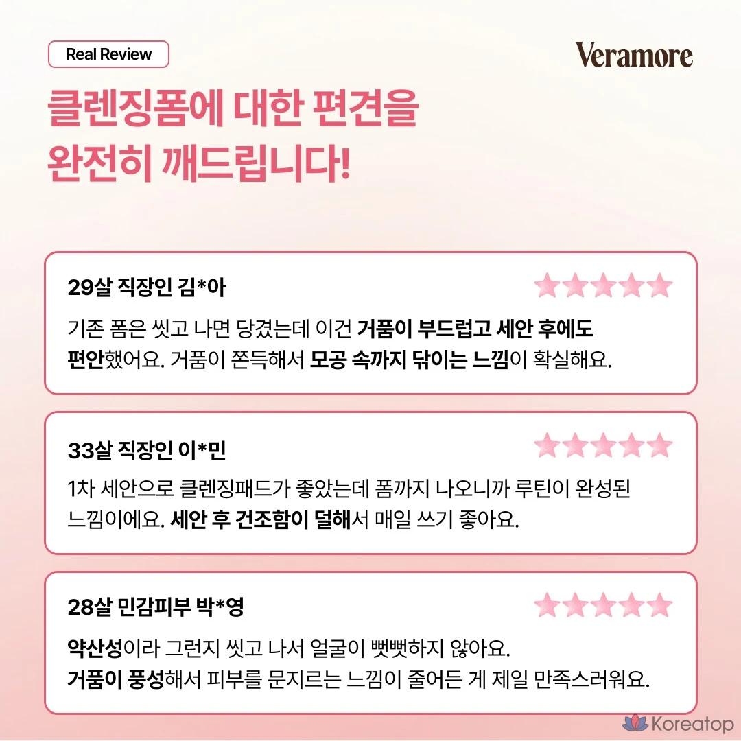 Пенка для умывания VERAMORE Low pH Rose Bubble Gentle Cleansing Foam, 150 мл, 1 шт.