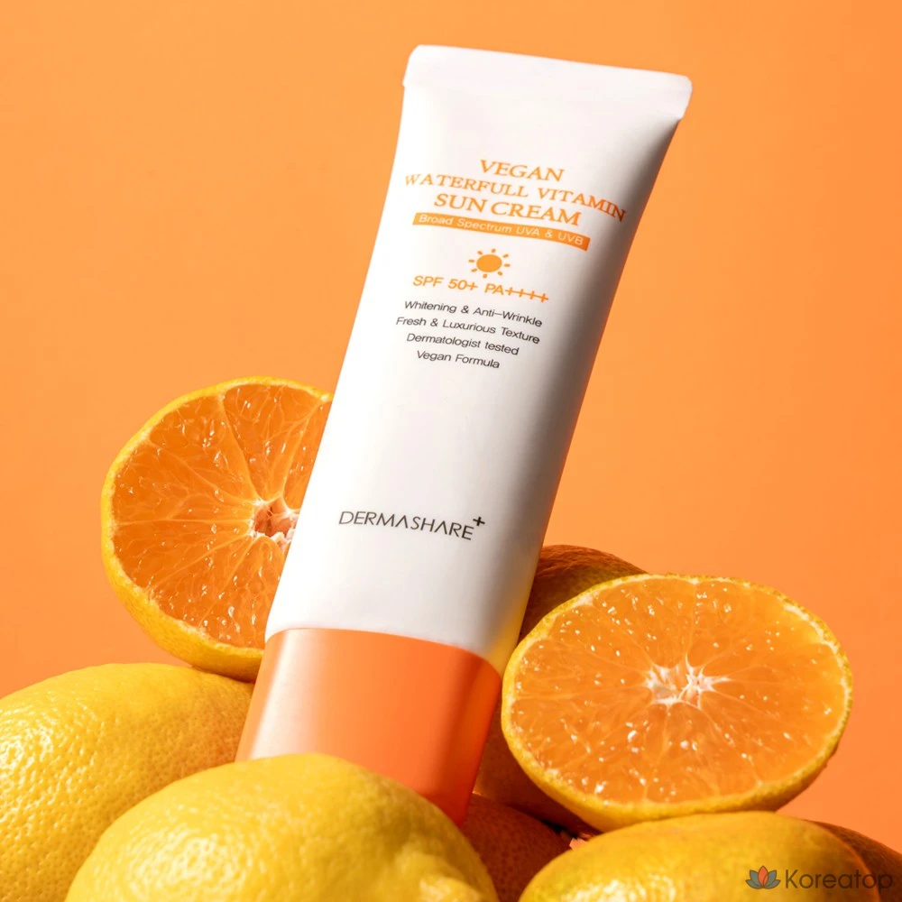 Солнцезащитный крем Dermashare Waterful Vitamin Sun Cream SPF50+ PA++++, 50 г, 1 шт.