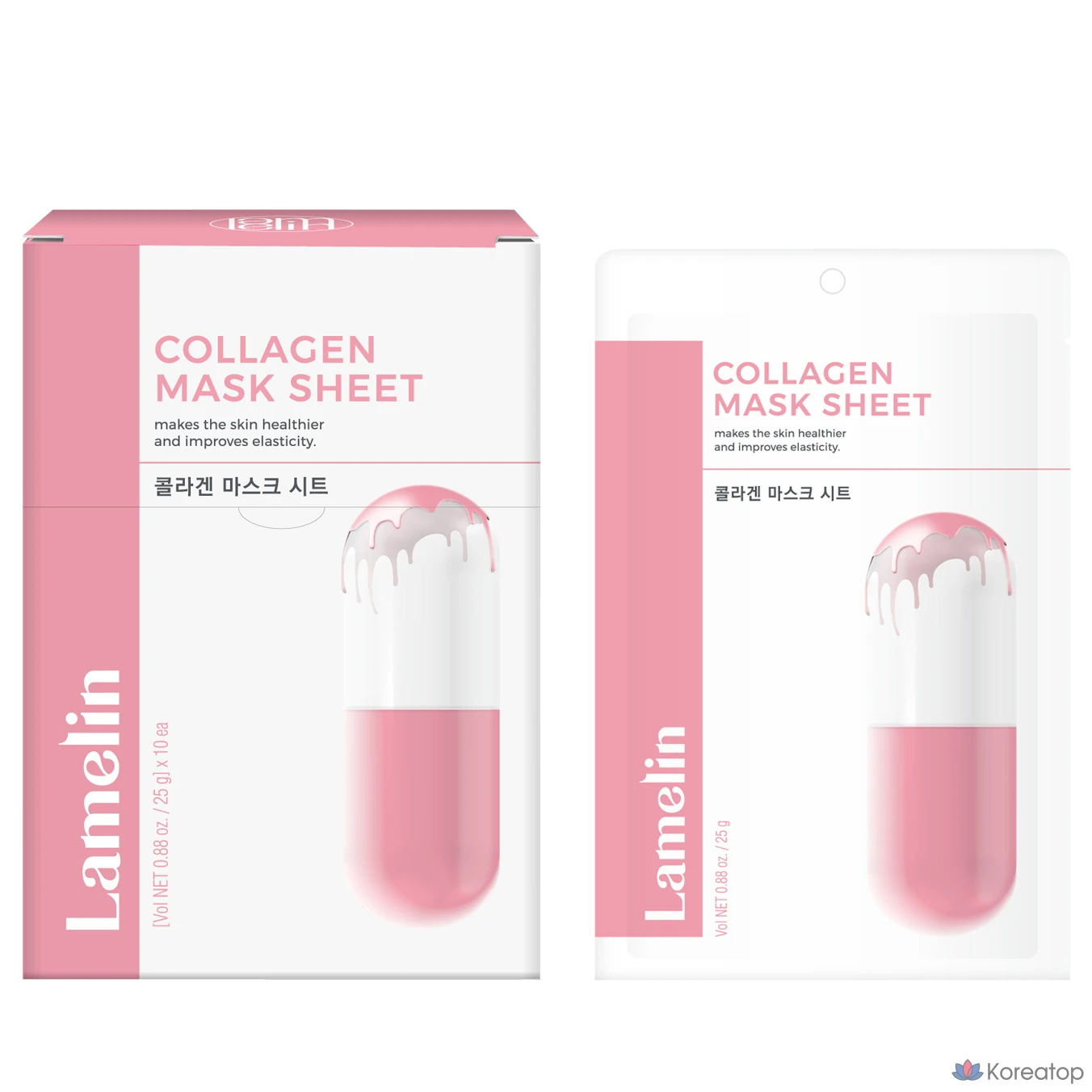 Тканевая маска для лица Lamelin Collagen Mask Sheet, 10 шт.