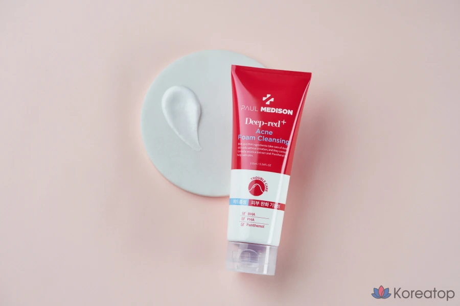 Очищающая пенка Paul Medison Deep Red Acne Foam Cleanser, 155 мл, 1 шт.