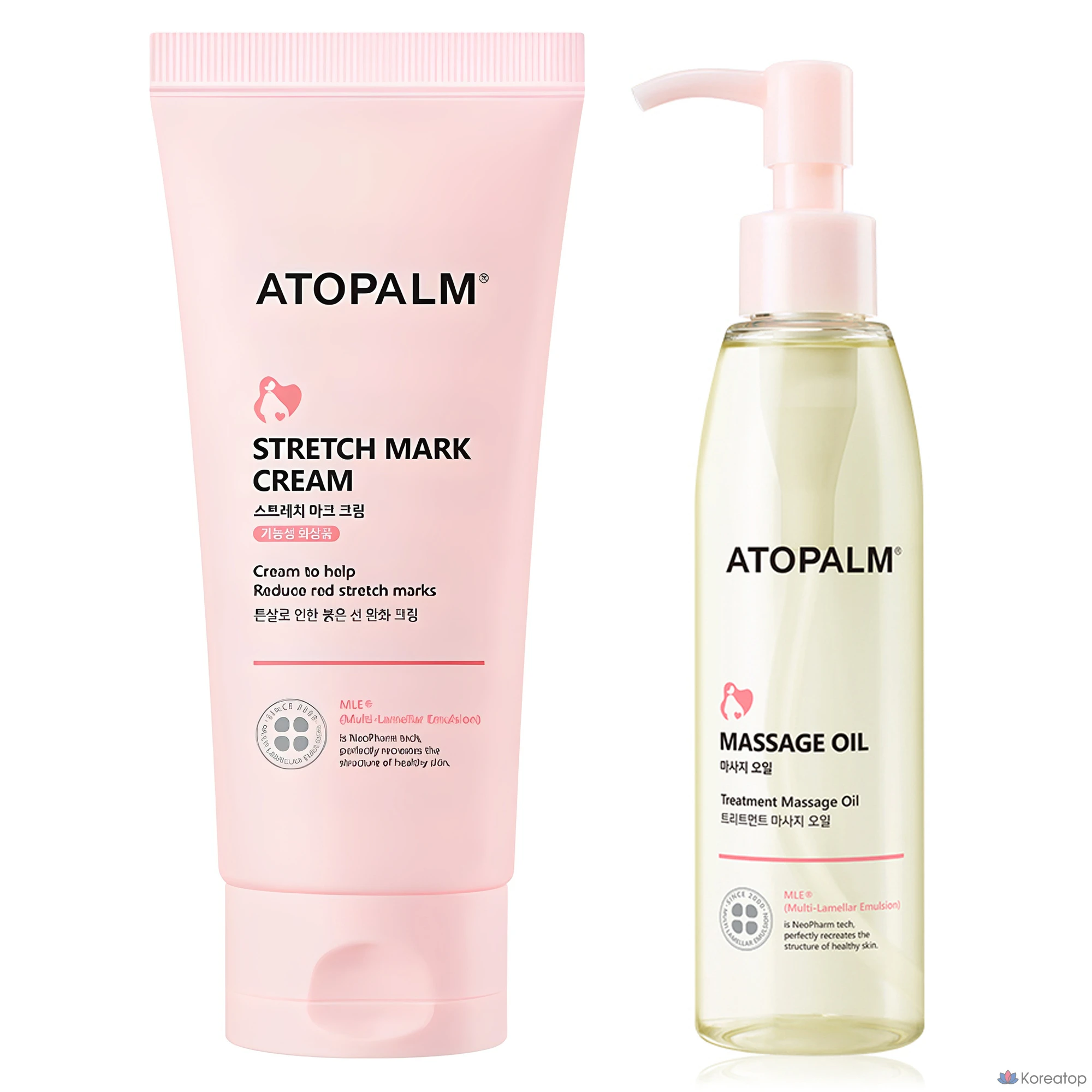 Набор для ухода Atopalm Maternity Care Stretch Mark Cream 150ml + Massage Oil 120ml, 1 шт.