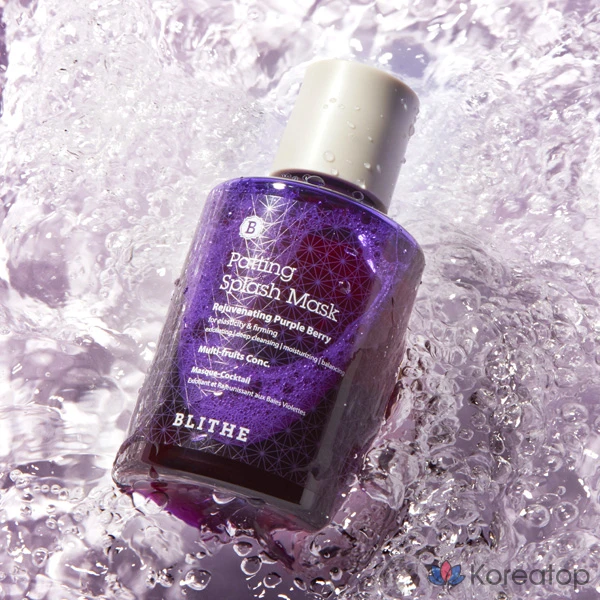 Тканевая маска для лица BLITHE Patting Splash Mask Rejuvenating Purple Berry, 150 мл, 1 шт.