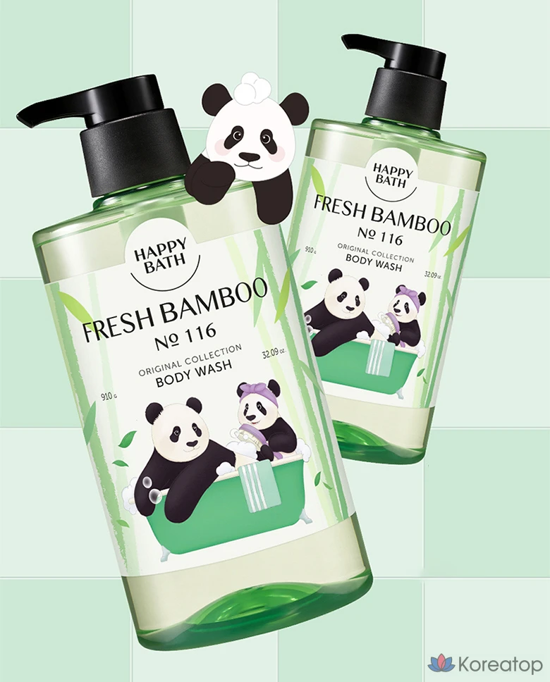 Гель для душа Happy Bath Bao Family Original Collection Fresh Bamboo, 910 мл, 1 шт.