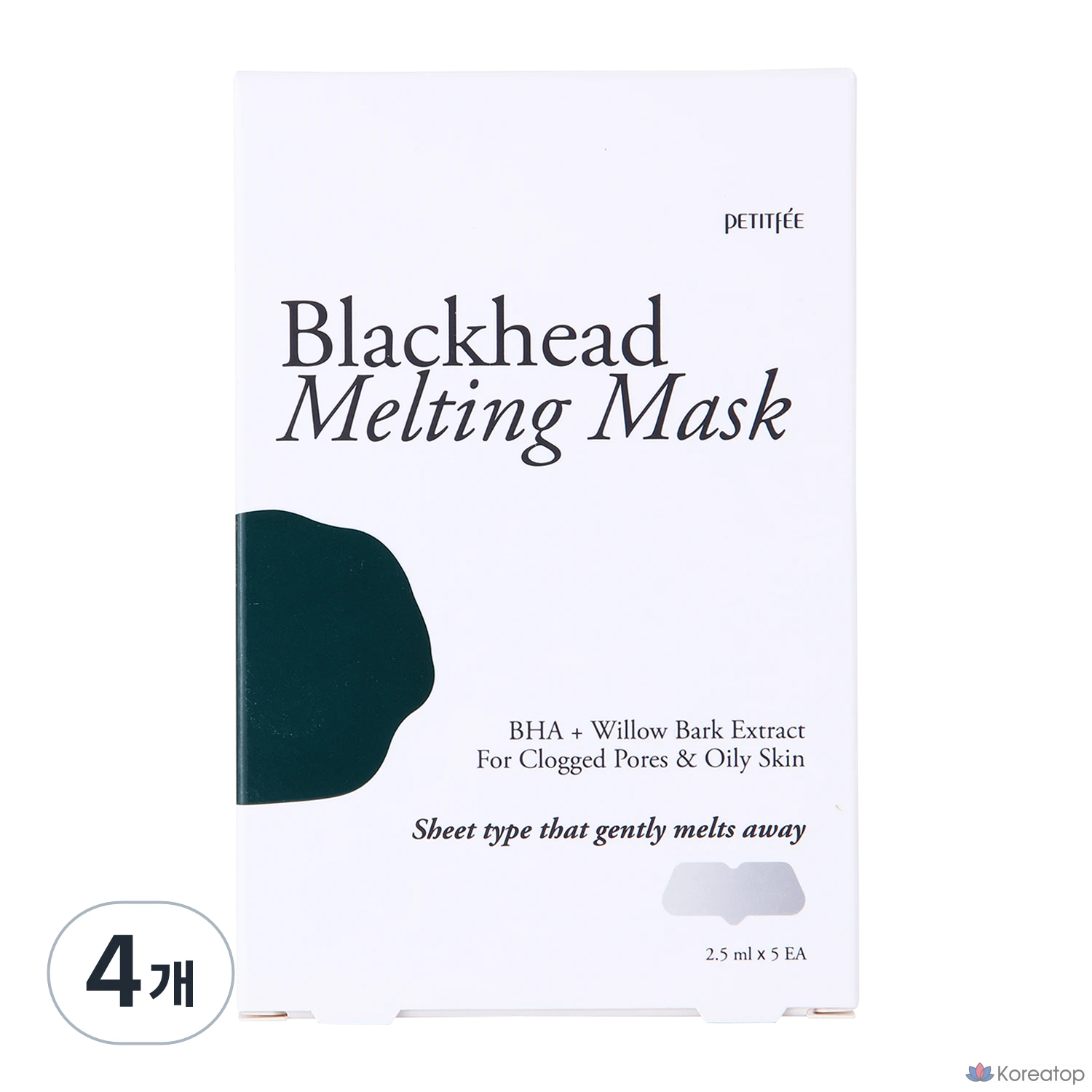 Маска для лица Petitfee Blackhead Melting Mask, 12.5 мл, 20 шт.