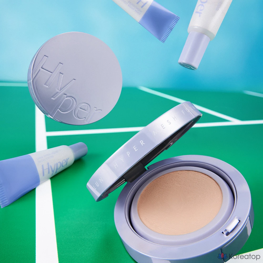 Набор для макияжа Luna Hyper Mesh Foundation + Hyper Liquid Highlighter Set, оттенок 0.7 Ivory, 13 г + 8 г, 1 шт.
