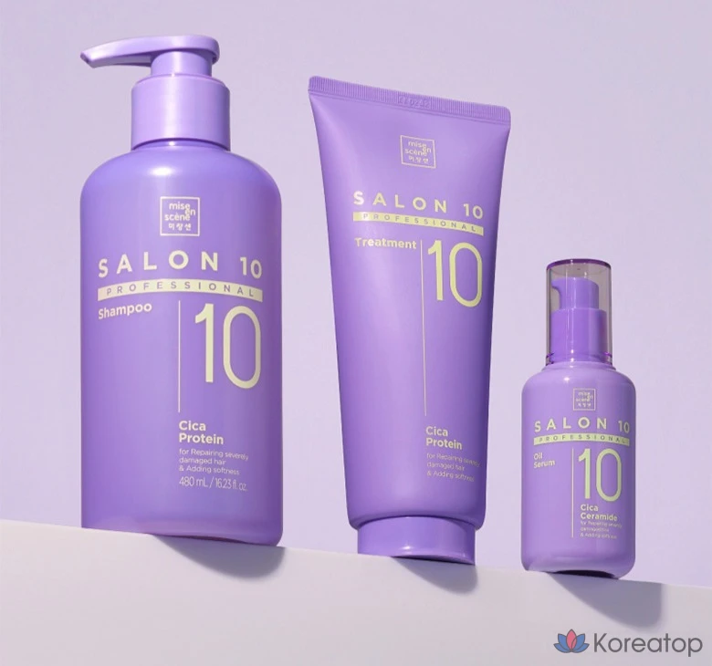 Кондиционер для волос Mise en Scene Salon10 Professional Cica Protein Treatment, 280 мл, 1 шт., фото 5
