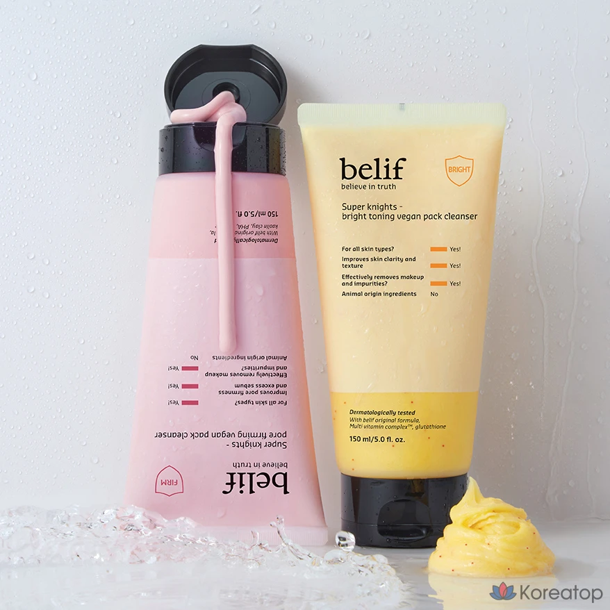 Пенка для умывания Belif Super Knights Bright Toning Vegan Pad Cleanser, 150 мл, 1 шт.