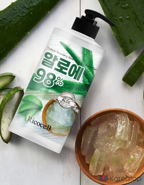Успокаивающий гель с алоэ Ricocell Nature Recovery Aloe Soothing Gel EX, 1 л, 1 шт.
